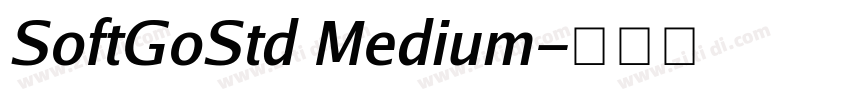 SoftGoStd Medium字体转换